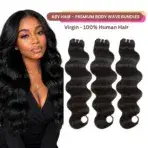 Aby Hair 100% Virgin Human Hair Body Wave Bundle Double Drawn 12A Soft Silky Full Ends Premium Quality